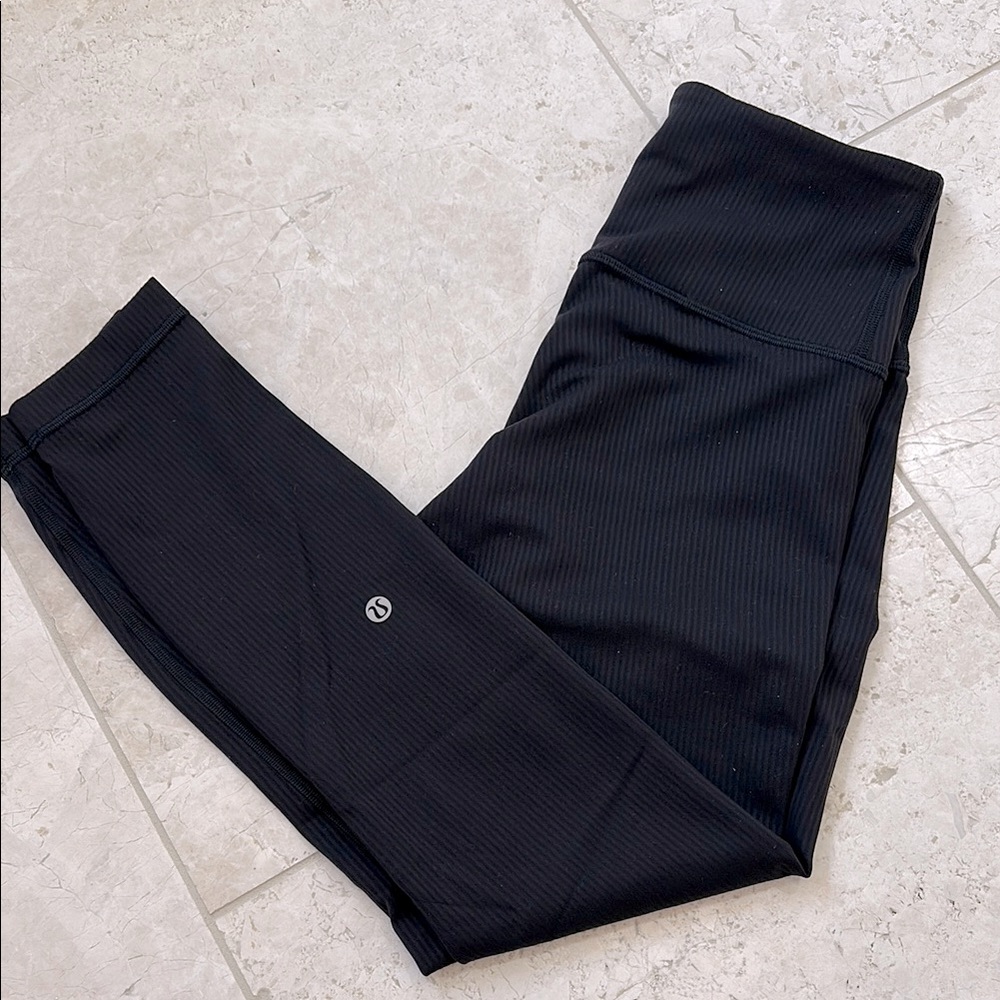 lululemon wunder train ribbed high-rise tight 25”